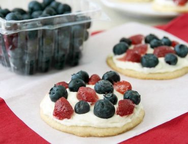 Red White & Blue Mini Fruit Pizza